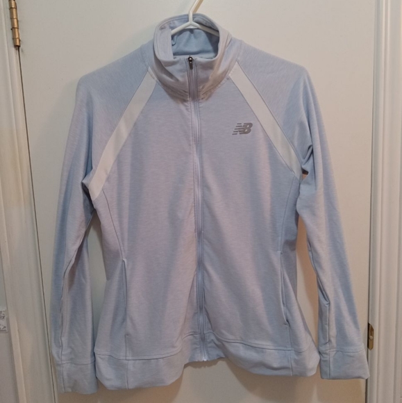 New Balance Size Small Light Blue Zip Up Sweater (S) - Picture 1 of 3
